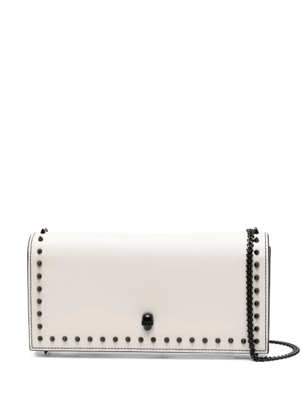Alexander McQueen Skull Clutch Bag White FARFETCH AU