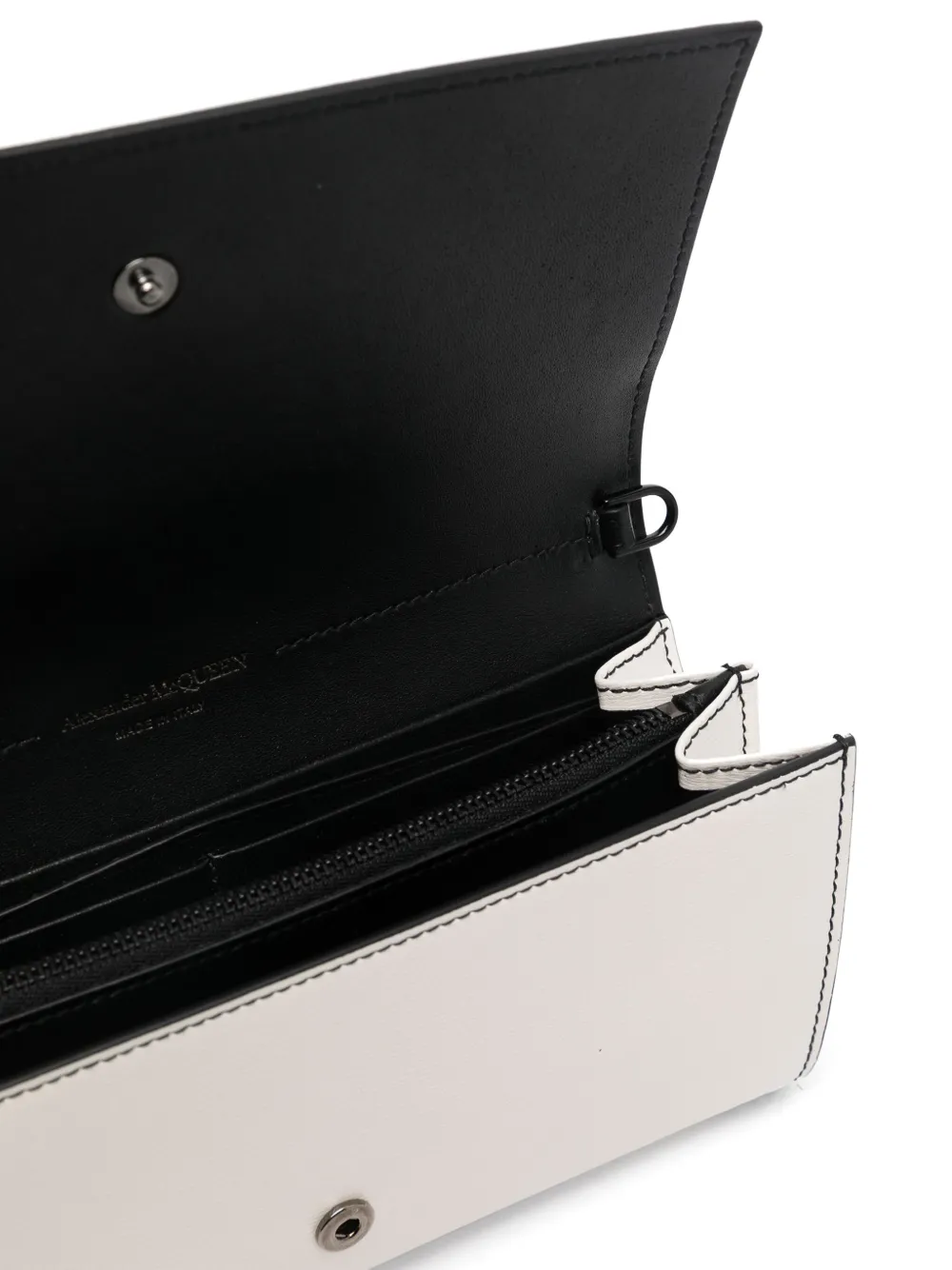 Alexander McQueen Clutch met doodskop Wit
