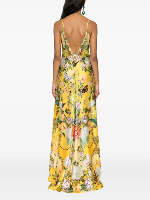 Camilla floral silk maxi dress 00031152PATHGOLD - 3