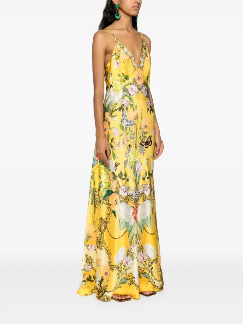 Camilla floral silk maxi dress 00031152PATHGOLD - 2