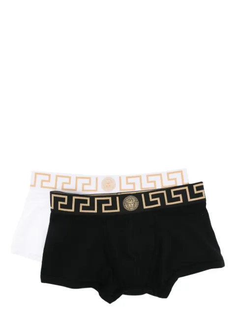 Versace pack de dos bóxeres con motivo Greca en la pretina