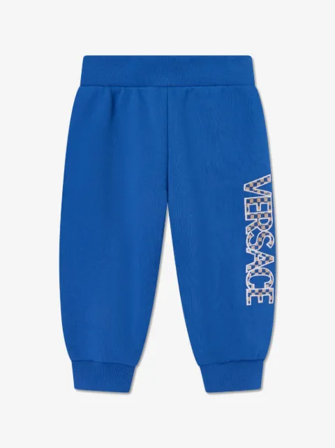 Versace Kids logo-embroidered track pants