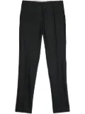 Canali pressed-crease tailored trousers - Black