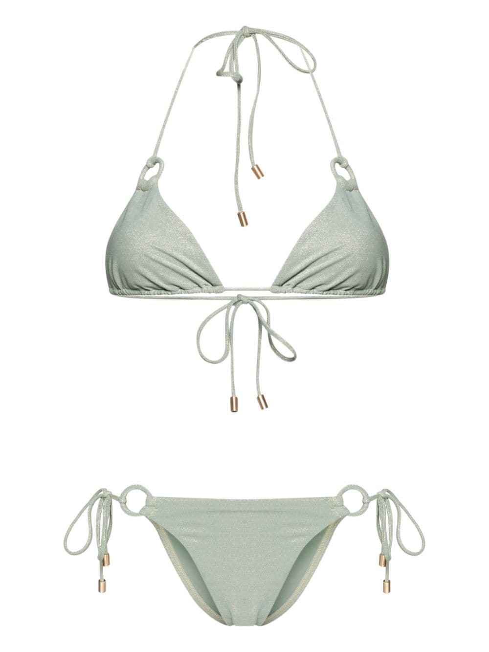 ZIMMERMANN Bikini lamé - Verde