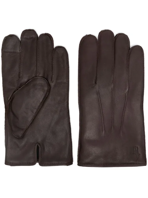 Polo Ralph Lauren Leather Gloves Brown FARFETCH UK