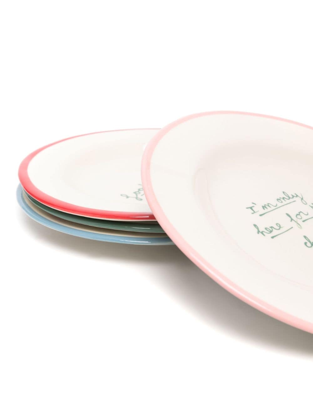 Shop Laetitia Rouget X Browns Foodie Dessert Plates (set Of Four) In Multicolour