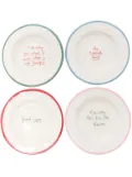 LAETITIA ROUGET x Browns Foodie dessert plates (set of four) - Multicolour