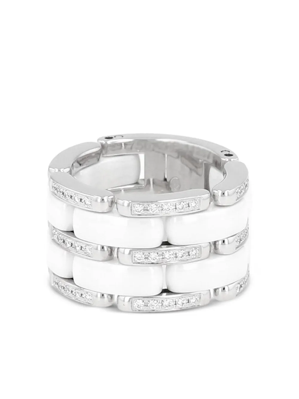 Pre-owned Chanel 2010s 18kt White Gold Ultra Diamond Ring In 白色