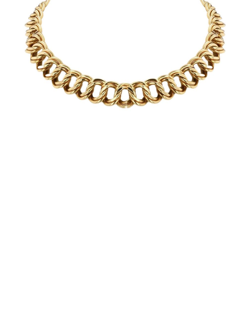 1970s 18kt yellow gold chain necklace