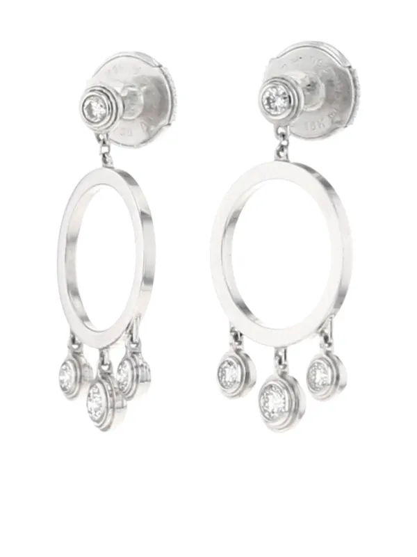 Cartier Pendientes Léger En Oro Blanco De 18 Ct Con Diamantes 2010