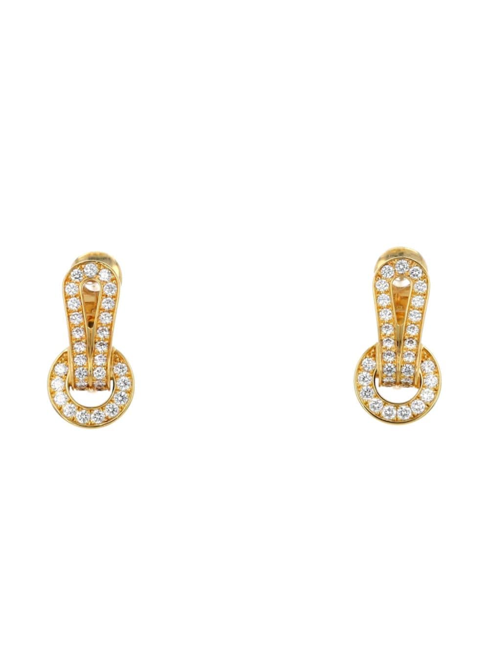 Cartier yellow-gold Agrafe earrings - Goud