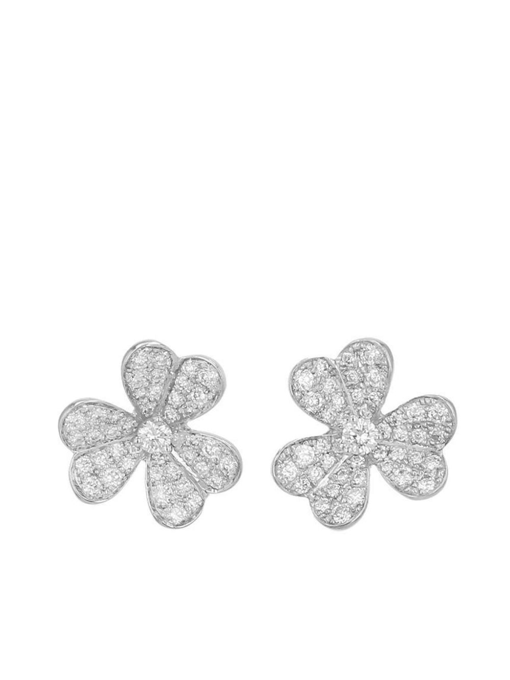 Van Cleef & Arpels 18kt white gold Frivole earrings - Silver