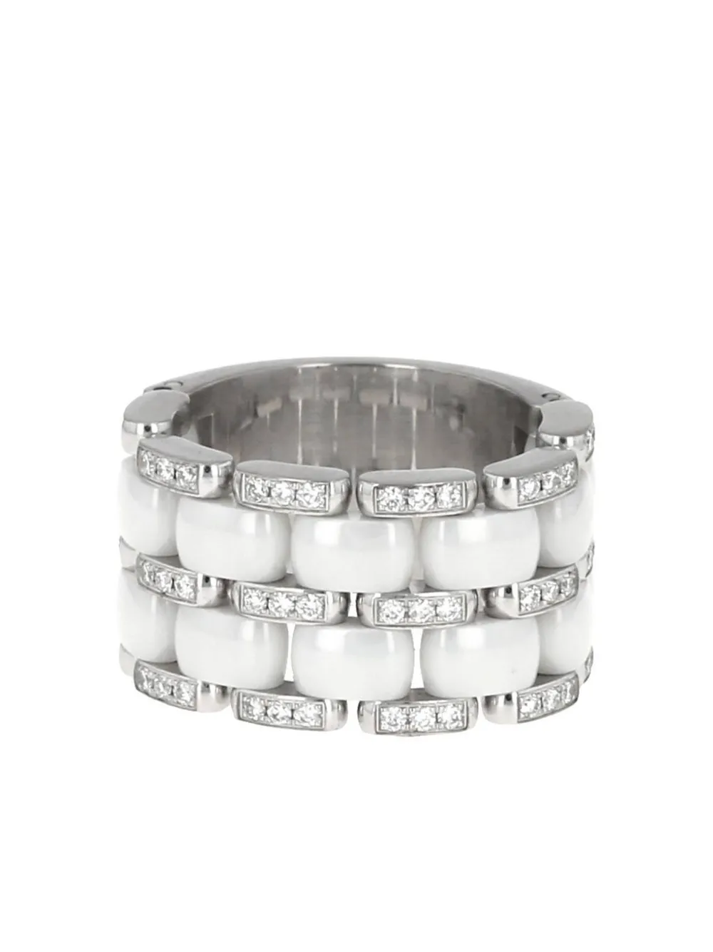 CHANEL Pre-Owned 2000s 18kt White Gold Large Ultra Diamond Ring - Farfetch