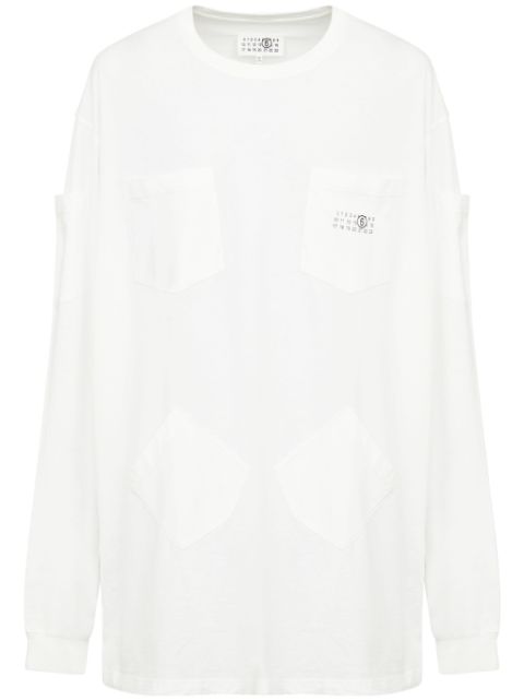 MM6 Maison Margiela numbers-motif cotton T-shirt Men