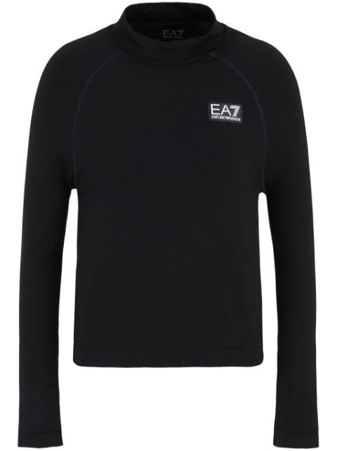 Ea7 Emporio Armani logo-patch top