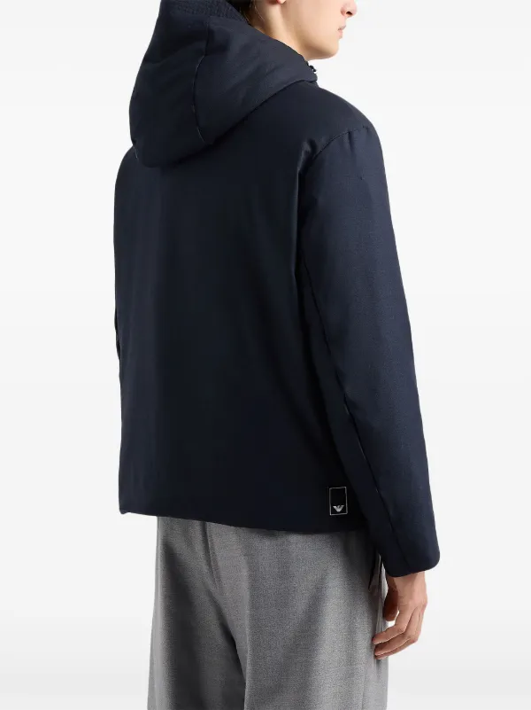 Emporio Armani Travel Essentials Hooded Jacket | Blue | FARFETCH