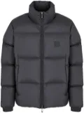 Emporio Armani logo-patch padded jacket - Black