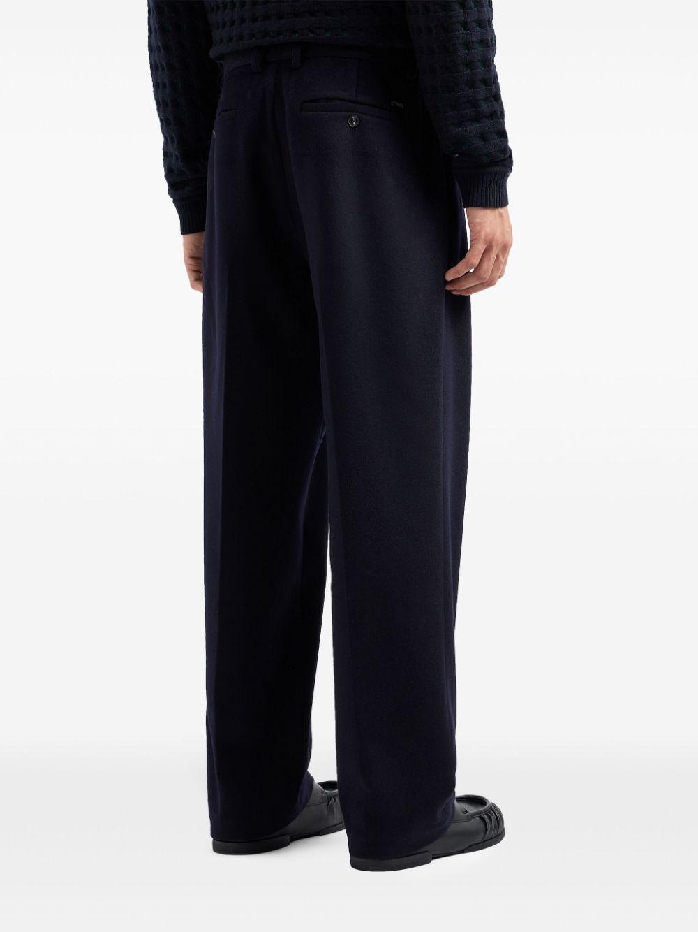 Emporio Armani virgin wool-cashmere trousers Men