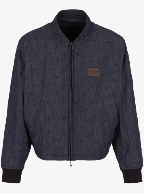 Emporio Armani embroidered bomber jacket