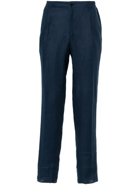 Kiton pantalones tapered con bolsillos