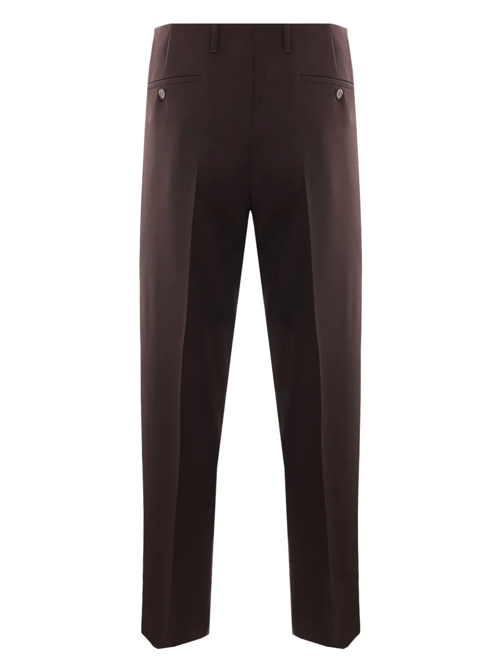 Prada Straight plooibroek - Bruin