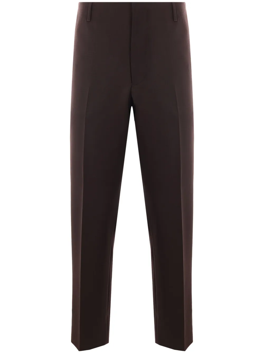 Prada pressed-crease straight trousers | Brown | Image 1