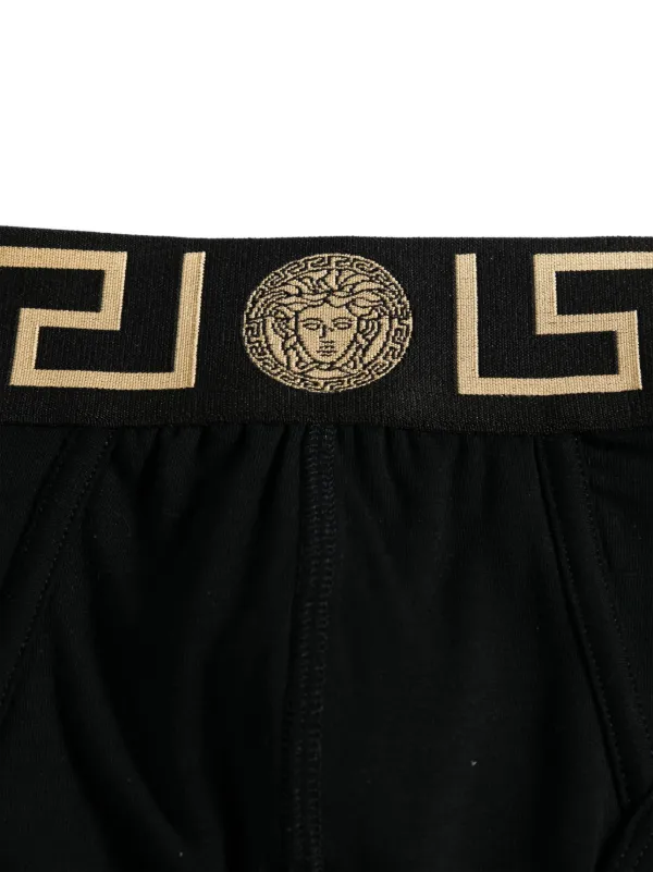Versace Greca Border Briefs | Black | FARFETCH