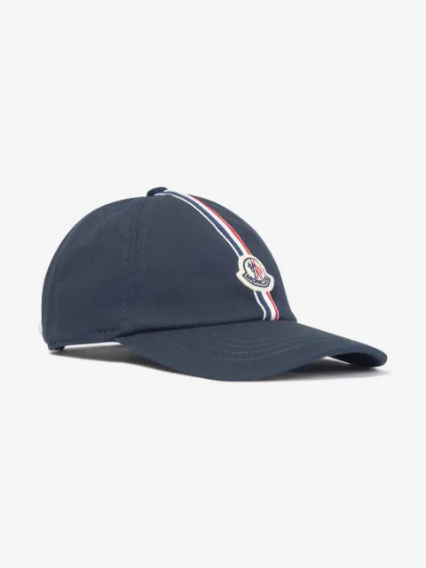 Moncler Enfant gorra con parche del logo