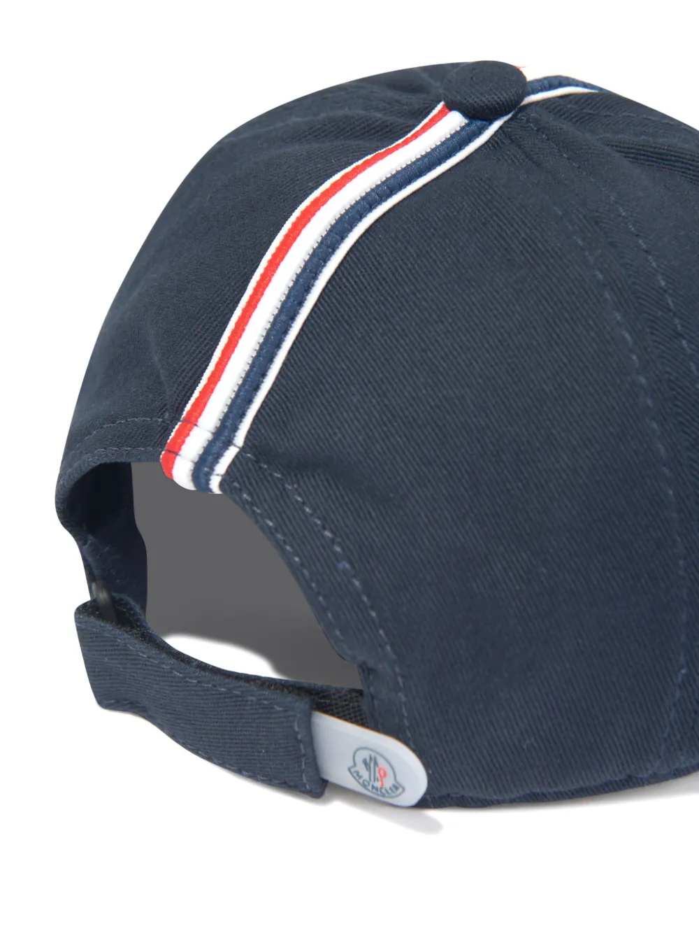 Moncler Enfant Pet met logopatch en gestreept detail Blauw