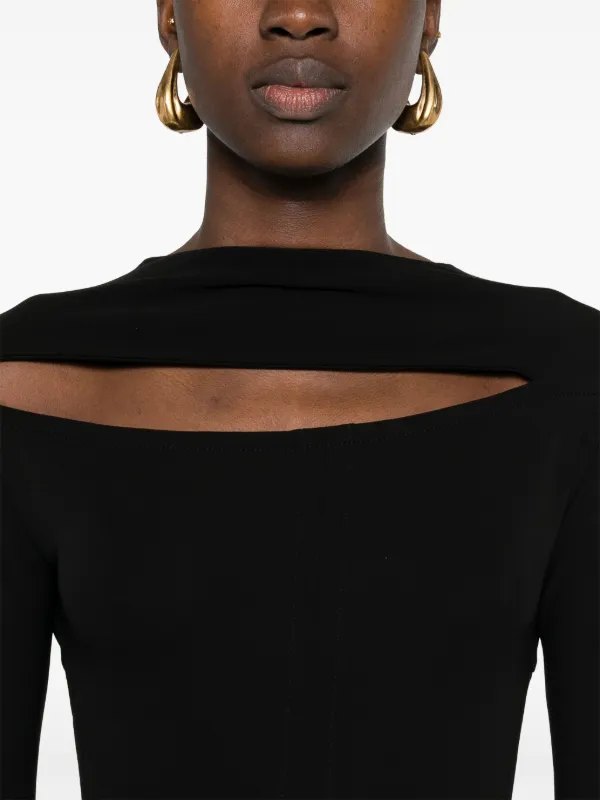 Victoria Beckham cut-out Maxi Dress | Black | FARFETCH