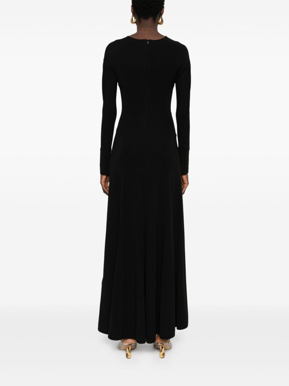 Shop Victoria Beckham Cut-out Maxi Dress In Black