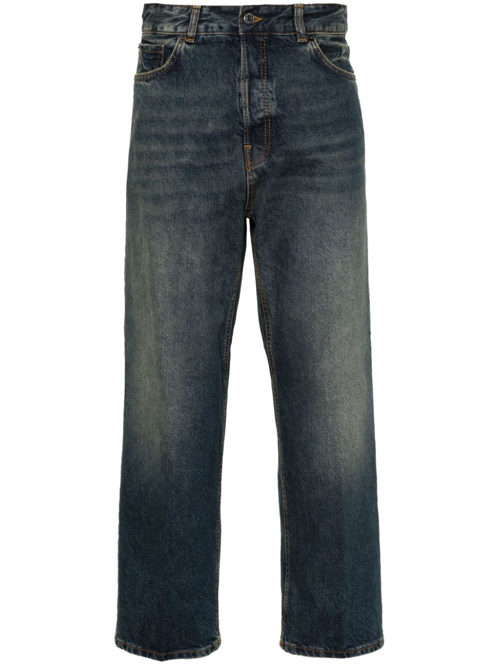 Haikure Betty high waist cropped jeans Blauw