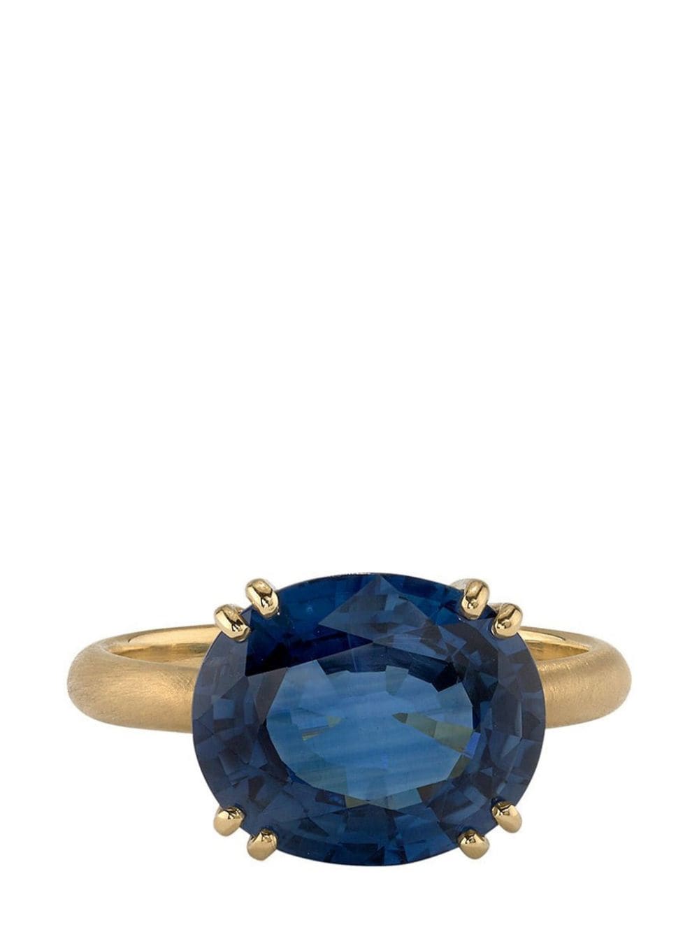 Shop Irene Neuwirth 18kt Yellow Gold Gemmy Sapphire Ring