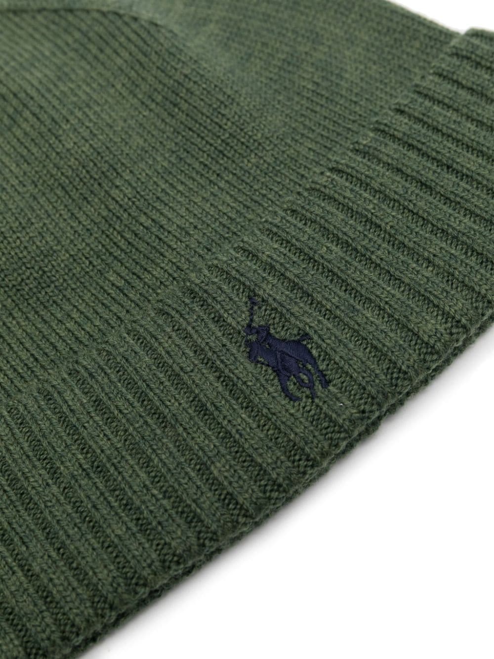 Shop Polo Ralph Lauren Polo Poly-embroidered Beanie In Green