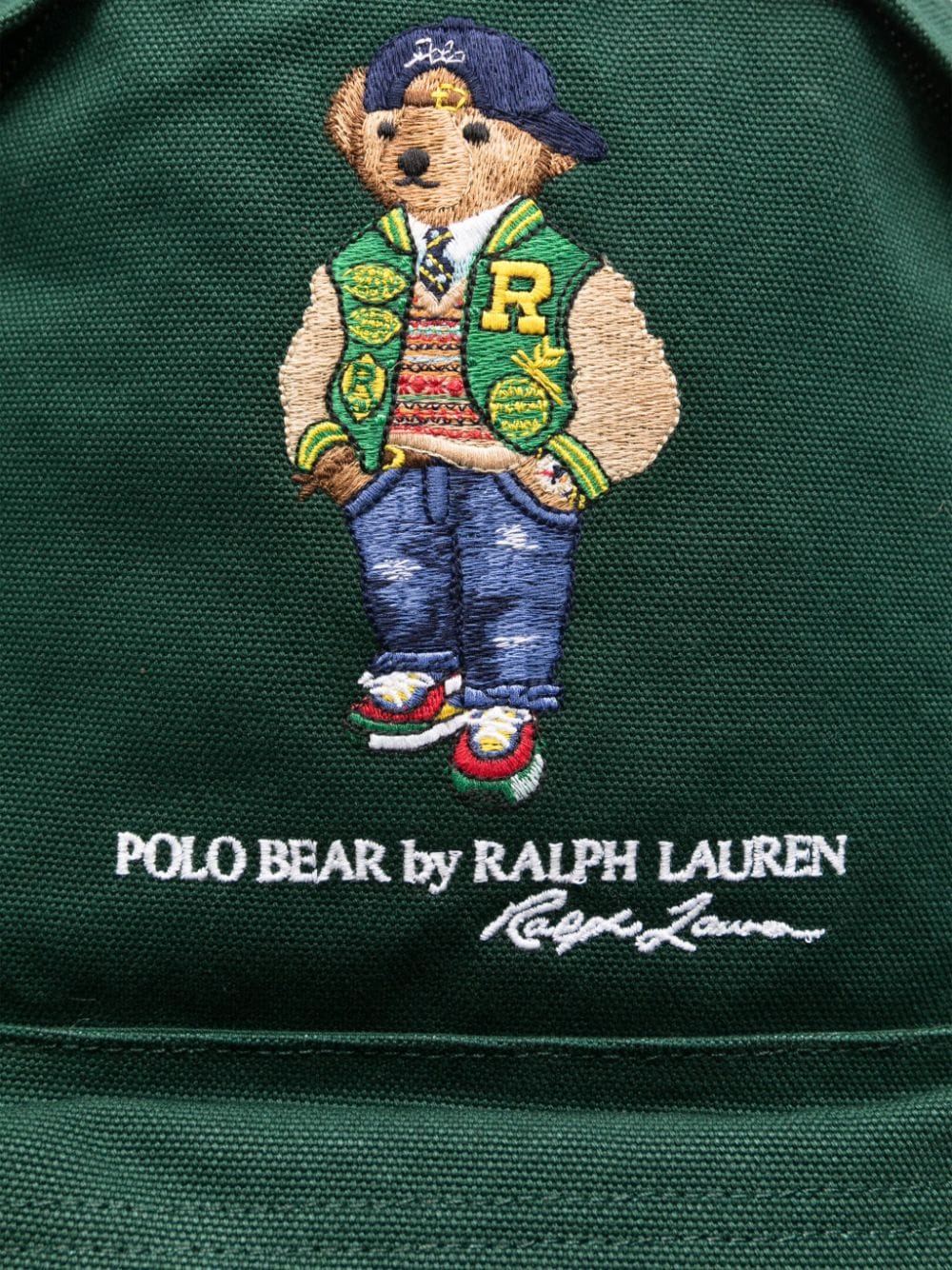 Shop Polo Ralph Lauren Polo Bear Backpack In Green