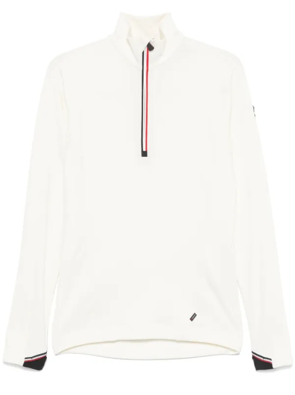 MONCLER（GRENOBLE） Moncler Grenoble short-zip Performance Top | White | FARFETCH