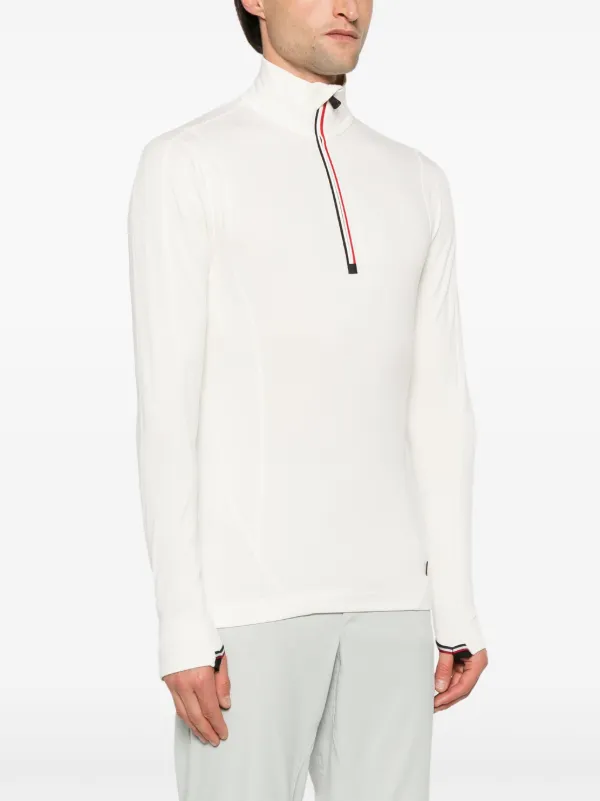Moncler Grenoble short-zip Performance Top | White | FARFETCH