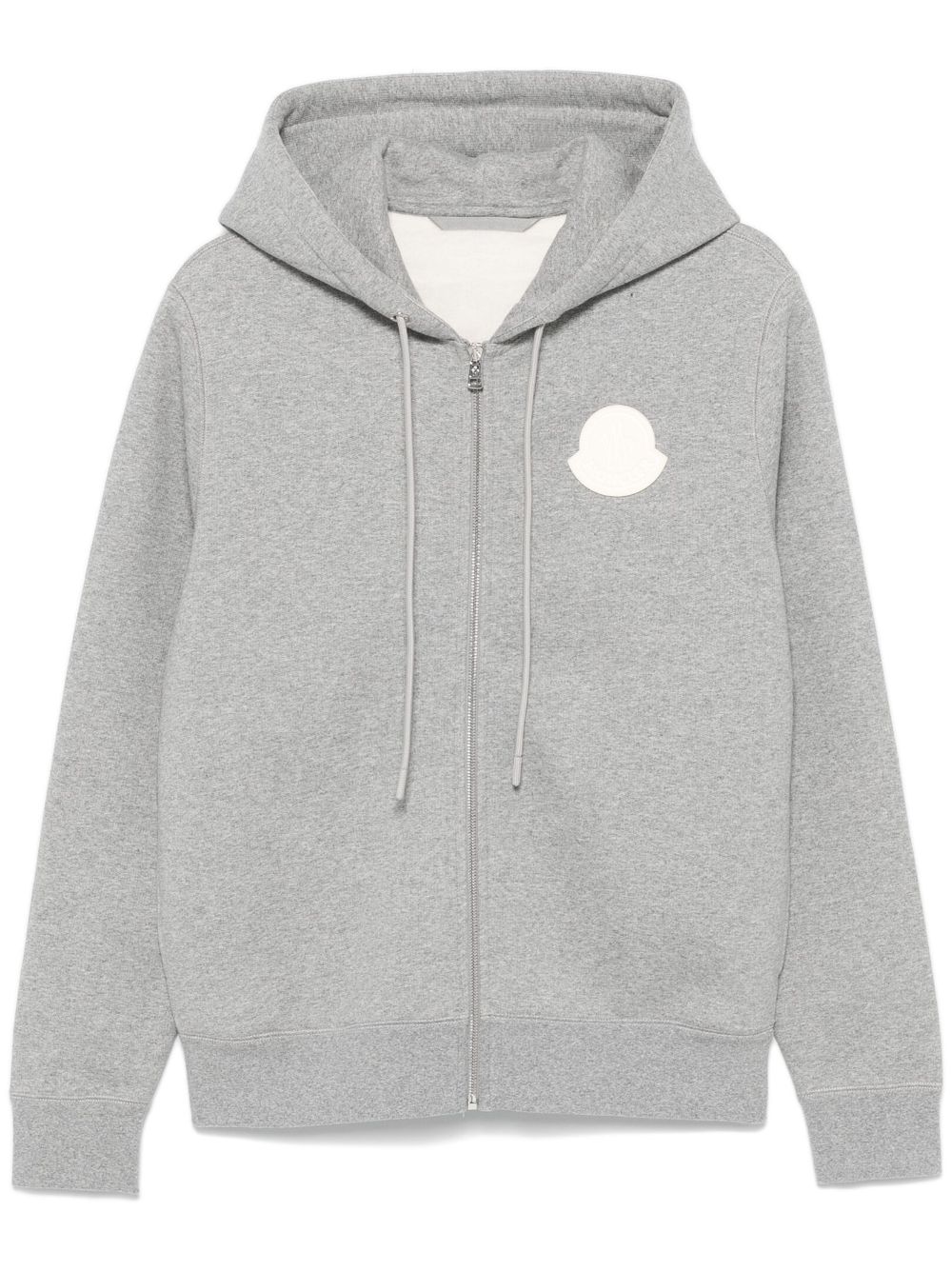 Moncler Hoodie met logopatch Grijs