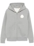 Moncler logo-patch hoodie - Grey