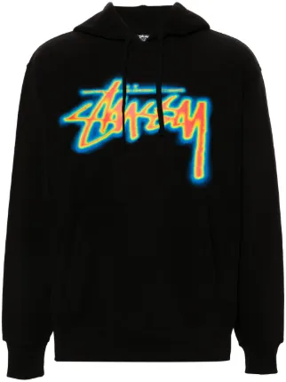 Stüssy Thermal Stock Hoodie | Black | FARFETCH