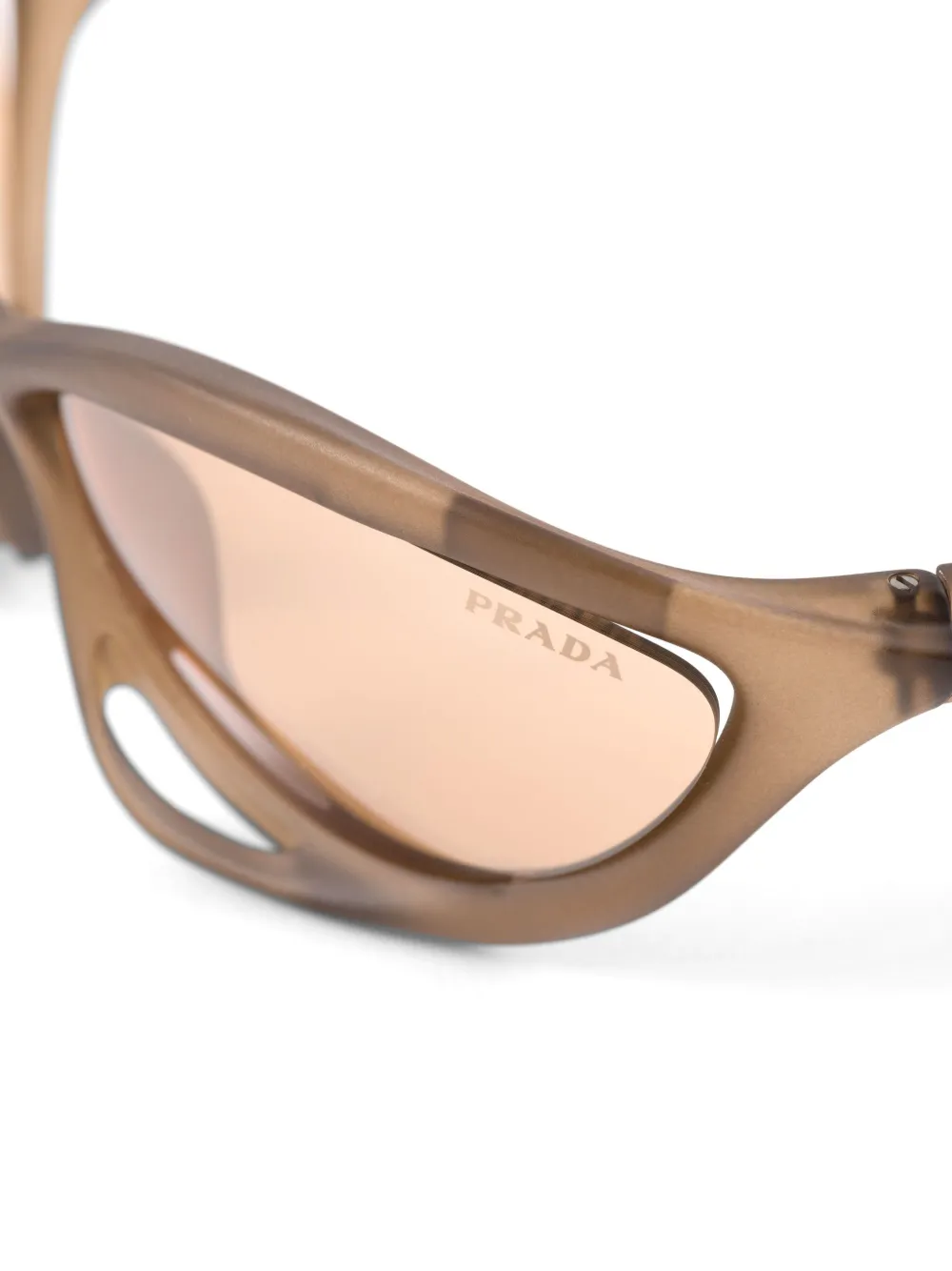 Prada Eyewear Runway Sunglasses Brown Farfetch 0961