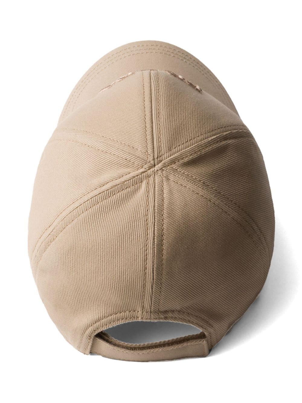 Shop Prada Drill Baseball Cap In Neutrals