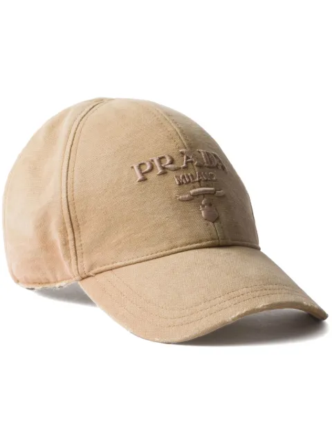 Prada logo canva baseball cap