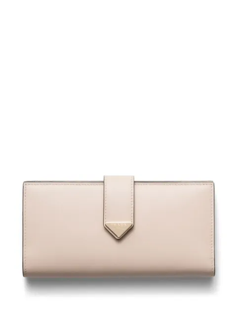 Prada triangle-logo leather wallet
