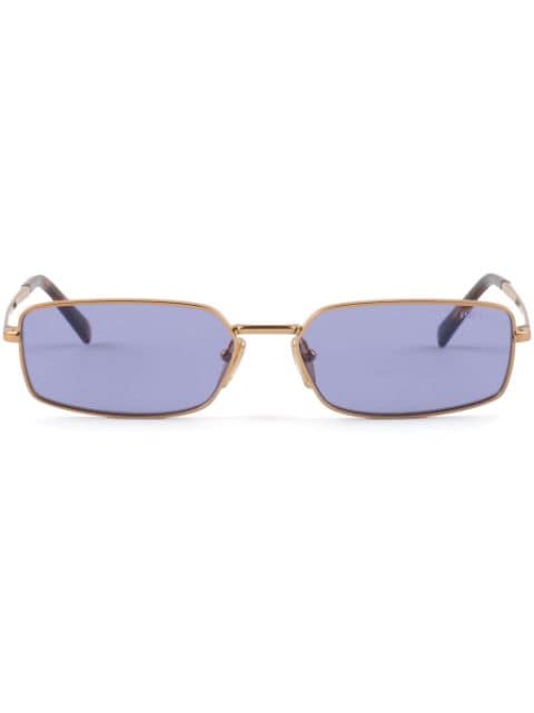 Prada Eyewear lentes de sol con armazón rectangular estilo carey