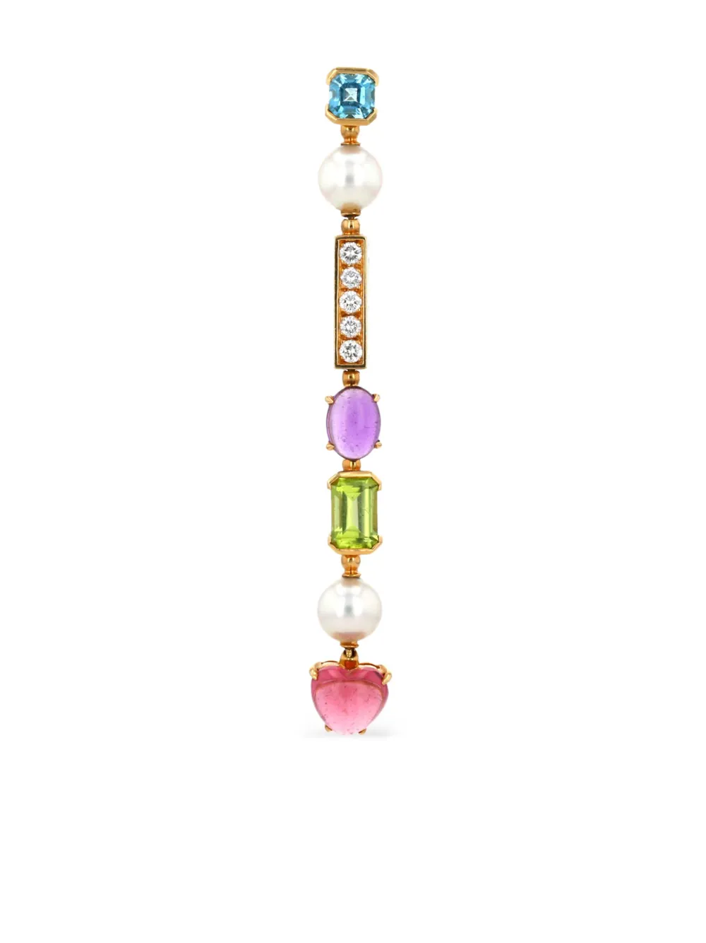 Bvlgari Pre-Owned 2010s 18kt geelgouden hanger - Zwart