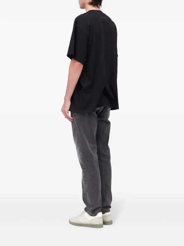 MM6 Maison Margiela Basic Jersey T-shirt | Black | FARFETCH