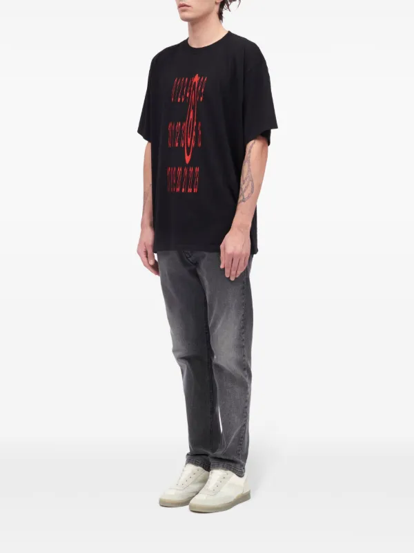 MM6 Maison Margiela Basic Jersey T-shirt | Black | FARFETCH
