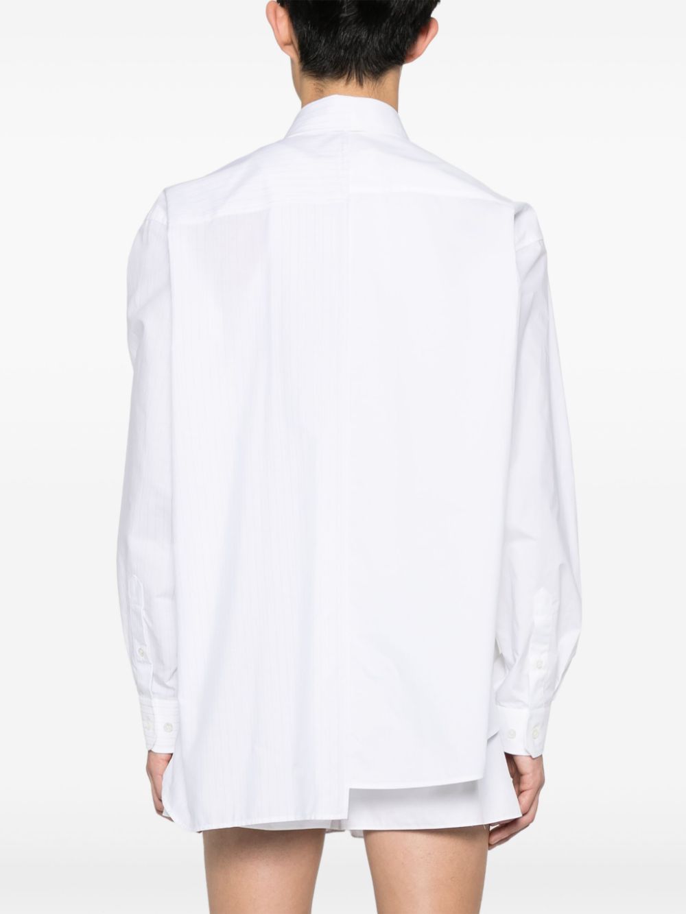 MM6 Maison Margiela asymmetric panelled shirt Men