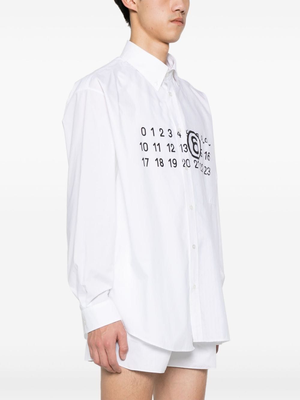 MM6 Maison Margiela asymmetric panelled shirt Men